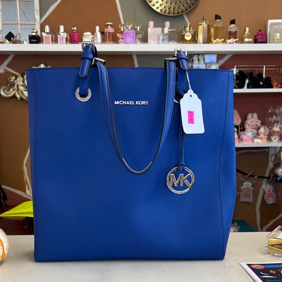 Michael Kors Royal Blue Tote - Picture 1 of 3
